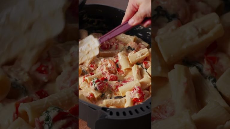 🦐Creamy Feta Shrimp Pasta, Recipe👇