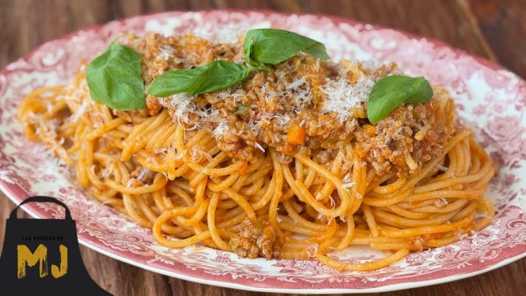 Espaguetis con boloñesa: receta fácil