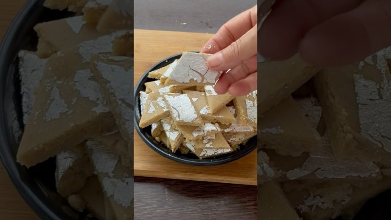 kaju katli recipe 😋🥰 #kajukatli #mithai #shorts #asmrcooking #rakshabandhanspecial