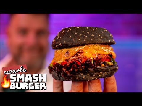 Zwarte smashburgers met SPEKSAUS op de BBQ!