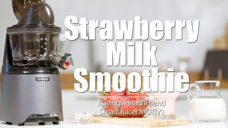Strawberry Milk Smoothie – Kuvings HealthFriend Smart Juicer MOTIV1