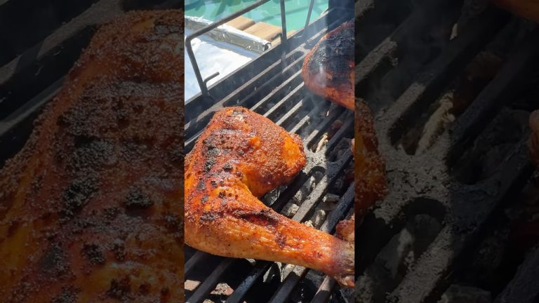 Grilled Chicken Over Charcoal #grilledchicken #bbq