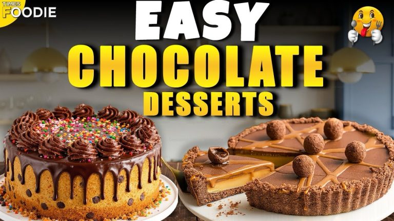 Quick & Easy Chocolate Dessert Recipes | Chocolate Chip Cookie Cake & Chocolate Tart