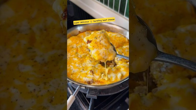 super delicious 🤤 bursting beef cheese !! #shorts #cooking #delicious #food #recipe