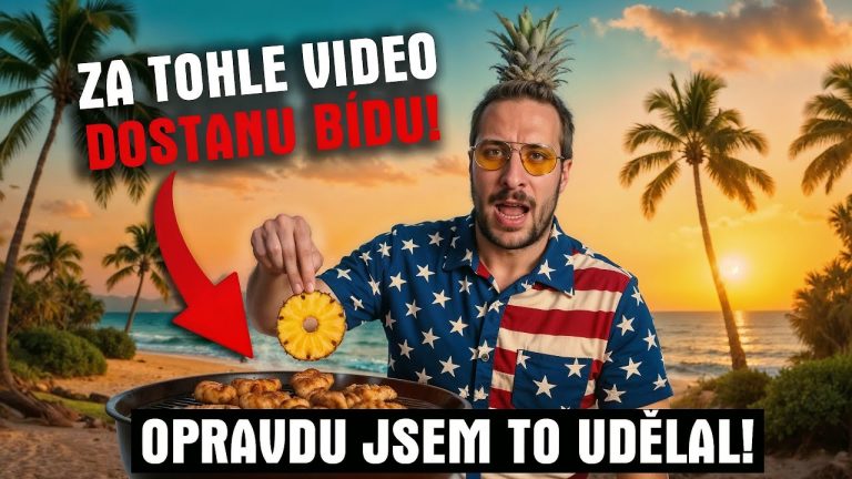 Dal jsem na kuře ANANAS🍍 Český internet to nedává! HULI HULI CHICKEN
