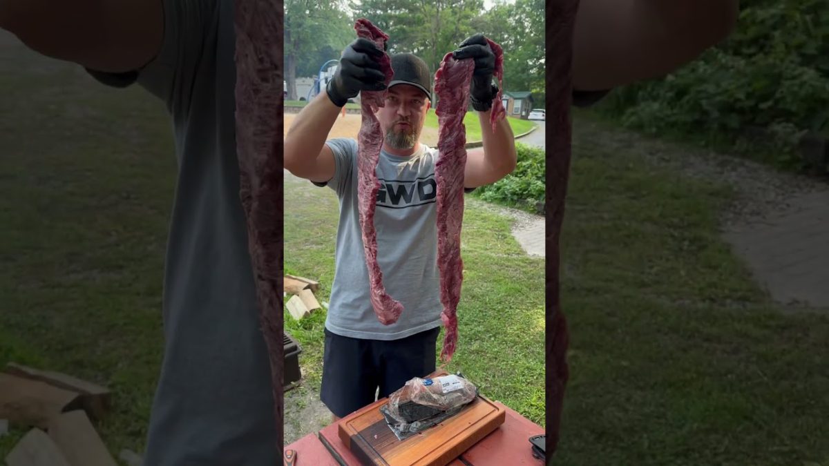 Steak and potatoes at the campsite