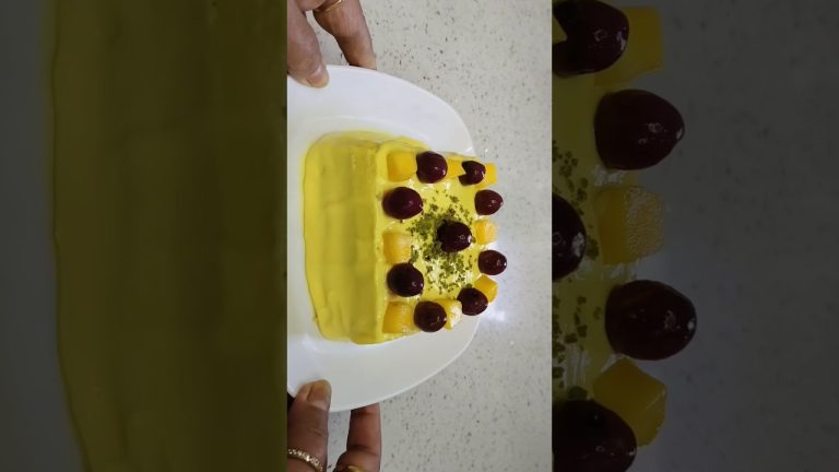 Won 1st Prize in 5 Min Fireless Cooking Recipes For Competition Soft Tasty Fluffy Mango Mousse Cake