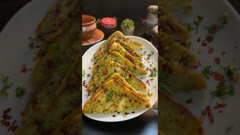 VIRAL Dahi Toast 🍞 #snack #viralrecipe #snacksrecipe #easysnack #breadsnacks #snackideas