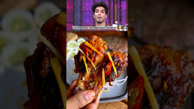 😱🍗Cook with comali 6 recipe🔥Vietnamese Caramel chicken|Vietnam street food| Caramelised chicken🐔