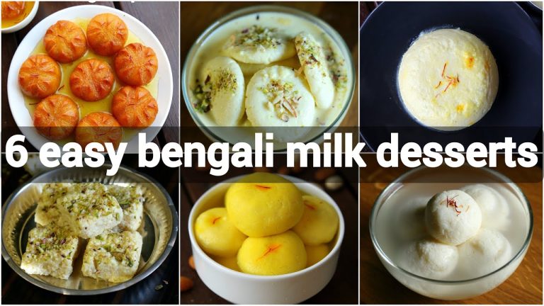 6 easy bengali milk desserts | indian milk based sweets | bengali dessert recipes | milk sweets