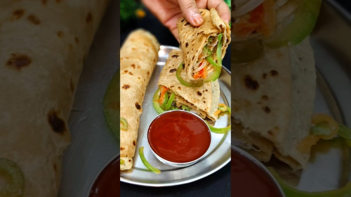 Egg Roll Paratha Recipe | easy breakfast recipes #shorts #chapati #egg #eggparatha #recipe