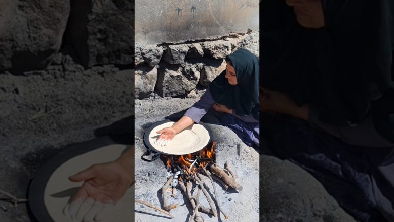🔥 Fire-Baked Village Bread by Sanam, the Brave Nomadic Woman 🍞