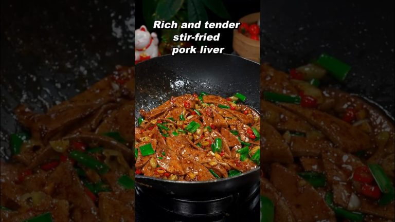 Tasty Recipes😋How to Make Rich Stir-fried Pork Liver #shorts #PorkLiver