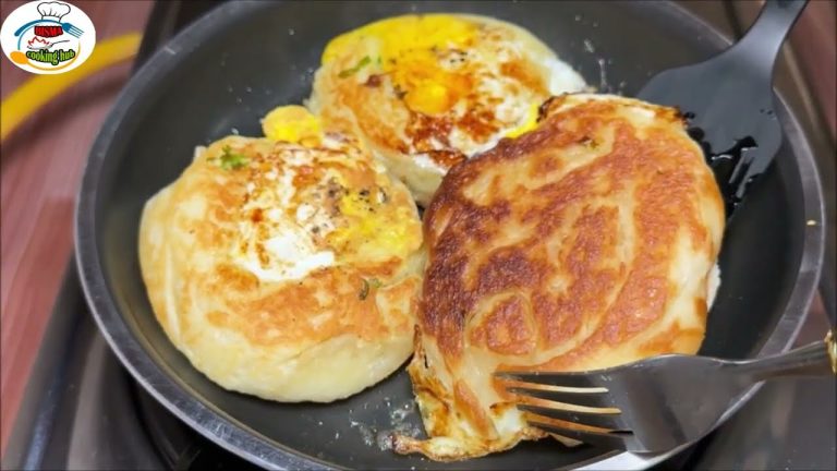 Easy Egg And Bread Breakfast | A Perfect Breakfast Recipe | Egg With Homemade Bread 🍳