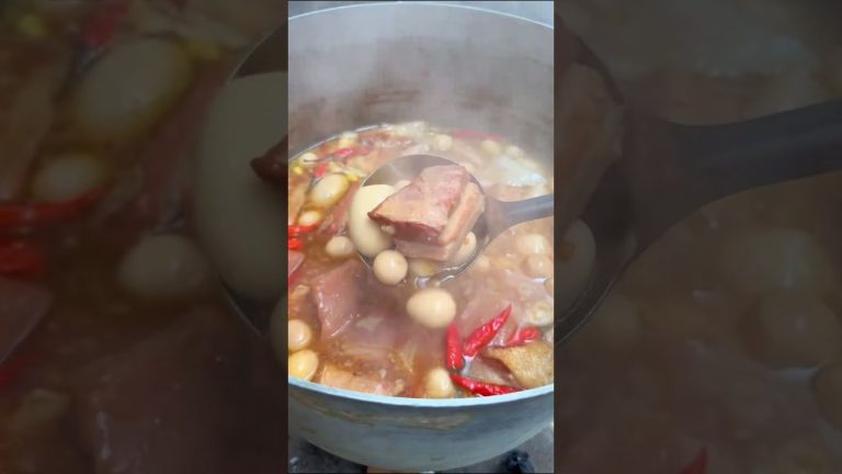 Thịt kho tàu lên màu đẹp keng #baodangpham #cooking #nauan #shorts #windnet