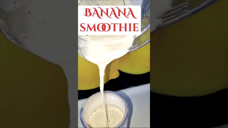 🥤 Banana Smoothie Recipe | Quick & Healthy Drink for Kids & Adults 🍌🍯🥛