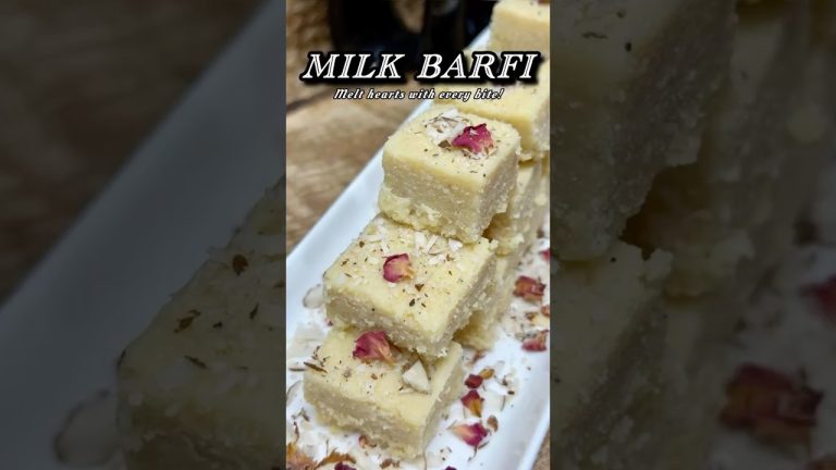 Instant Kalakand Recipe | Milk Cake In Just 30 Min | Milk Barfi Dessert | Kalakand #dessert #shorts