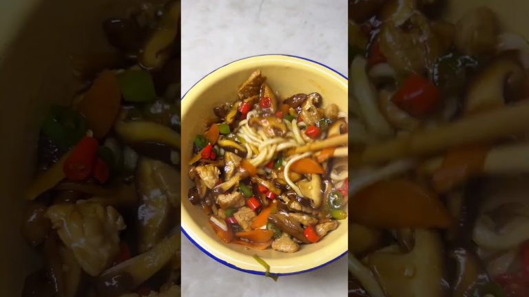 Mushroom Noodles#like #cooking  #pork #food #frywings #recipe #noodles #pasta #yummy #foodie #foryou