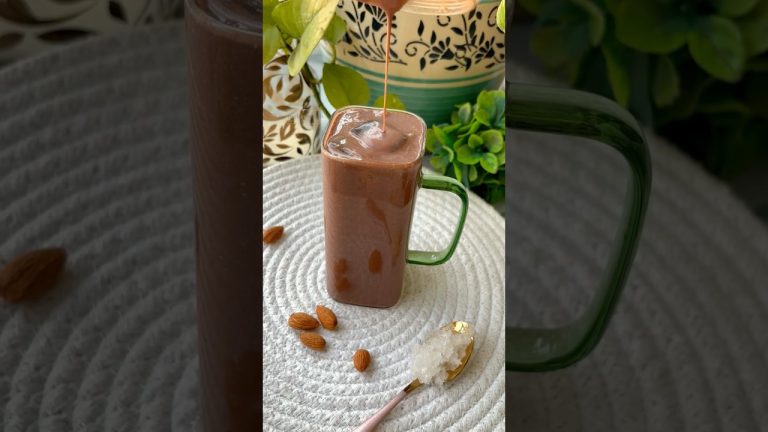 Cocoa smoothie with Gond Katira-the best coolant #recipe #summerlifestyle #shortsfeed #food #healthy