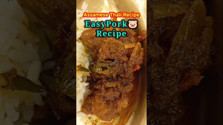 PORK🐷 RECIPE#shorts #pork #recipe #shortsfeed #assameserecipe #ytshorts #porkrecipe #viral #cooking