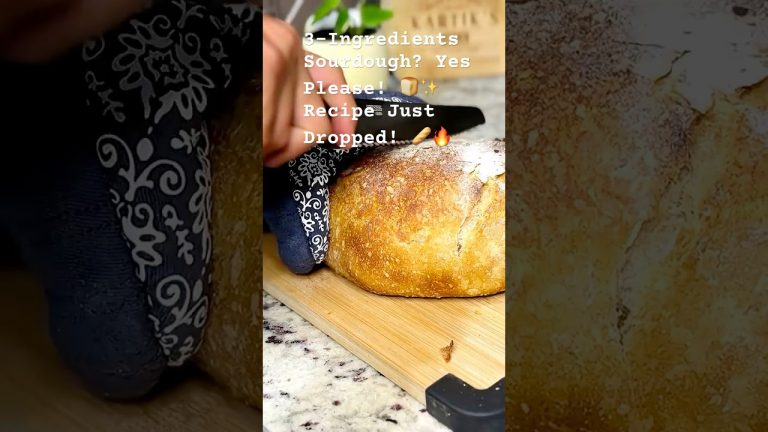 3-Ingredients Sourdough? Yes Please! 🍞✨ Recipe Just Dropped! 🥖🔥