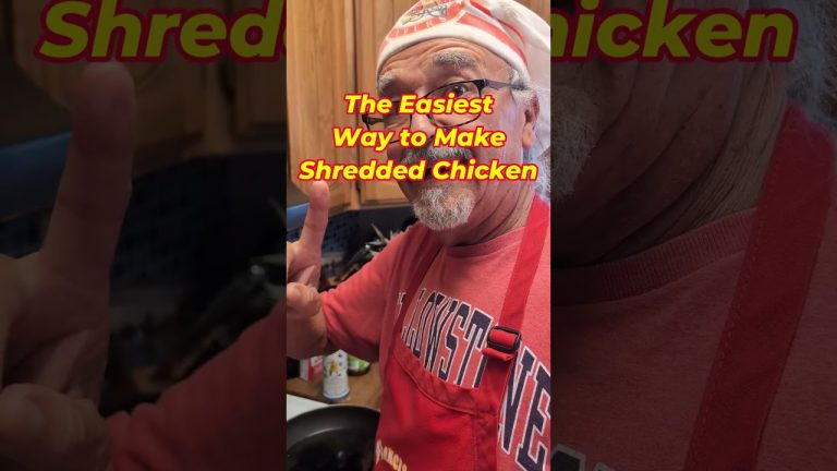 Perfectly Shredded Chicken In Seconds! #cooking #food #tasty #cookingshorts #recipe #mexicanfood