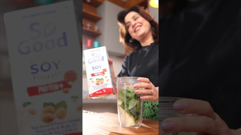 Healthy, High Protein Smoothie Recipe by Amrita Raichand || Plant Based Protein || Summer Cooler