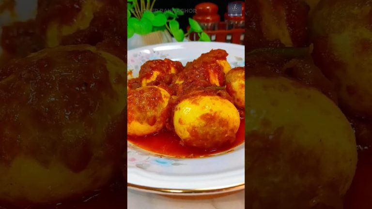 BBQ Egg Curry ASMR Cooking | #shorts #food #cooking #recipe #eggcurry #egg #nonveg #viral