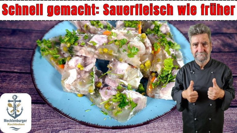 Sauerfleisch wie früher: Omas Familienrezept mit Geling Garantie!