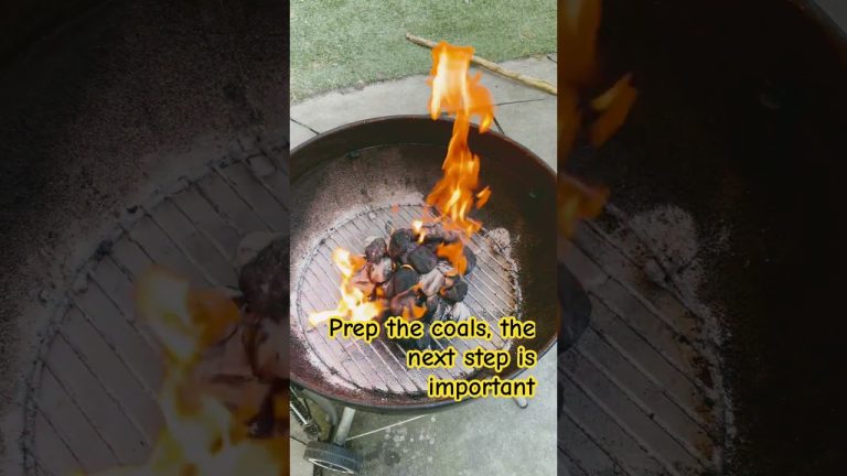 Use an onion to prep and clean a Weber charcoal grill for cooking!! #webergrill  #bbq #grilling