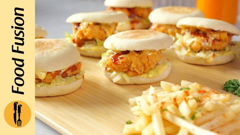 Homemade Pita Bun with Crispy Chicken Back to School – Lunchbox Recipe by Food Fusion