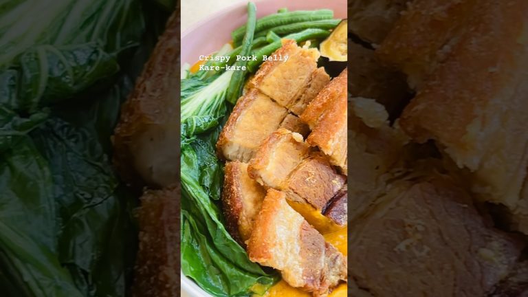 Crispy Pork Belly Kare-kare #porkkarekare  #crispykarekare #karekare #fypシ #highlights