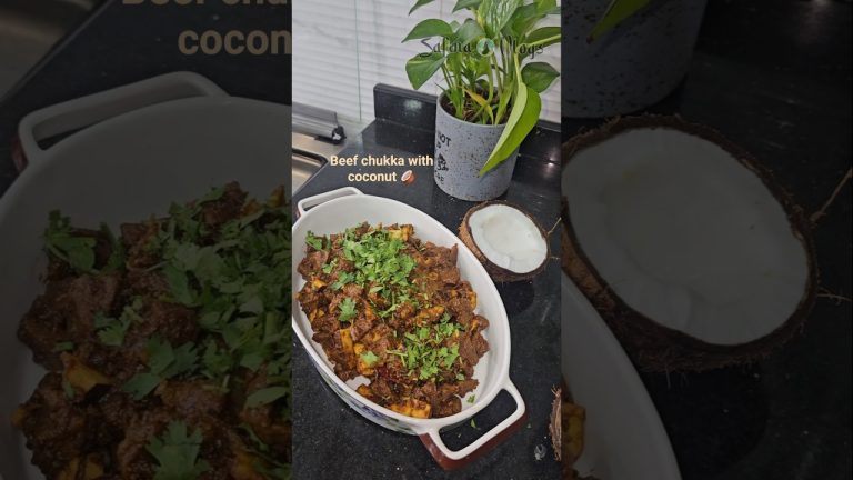 Beef chukka with coconut🥥💯😋💯#dubai#tamil#easyrecipe#simplemaking#beefcurry#beefrecipe👌🔥