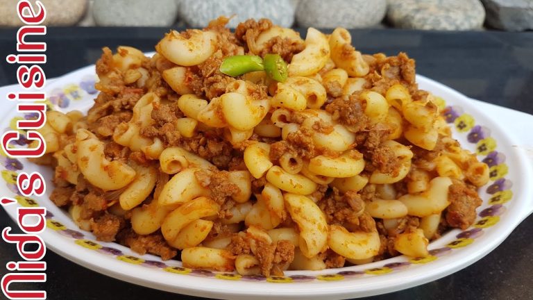 Qeema Macaroni Recipe – Nida's Cuisine – Keema Macaroni – Bakra Eid Special – Macaroni Pasta Recipe
