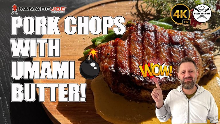 This AMAZING recipe will turn you into a BBQ WIZARD! Pork Chops with Umami Butter.