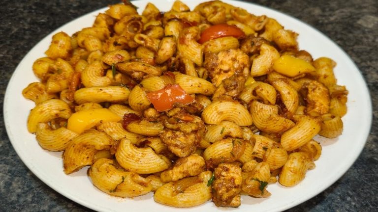 Restaurant Style Tandoori Masala Chicken Macaroni Recipe | Pasta Recipe| Chicken Pasta Recipe