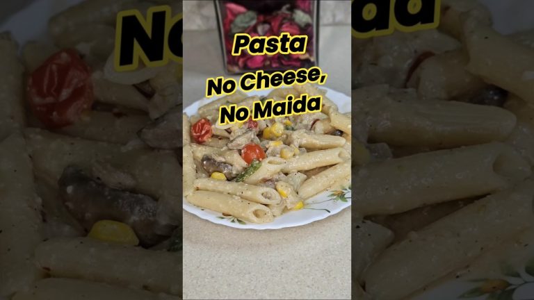 Healthy White Sauce Pasta Recipe Without Maida or Cheese