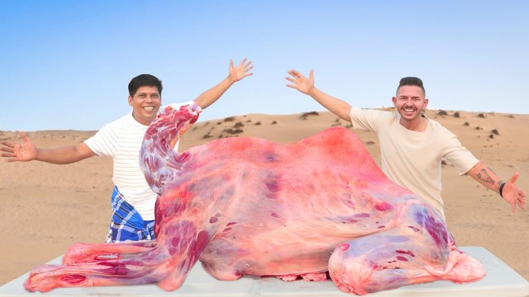 WHOLE CAMEL GRILL | Grilled A Whole Camel In Desert In Dubai | Cooking Skill