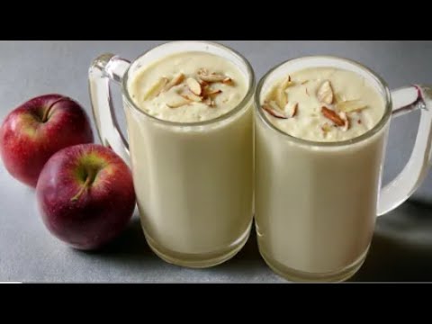Apple Milkshake Recipe/ Easiest Way To Make Apple Juice