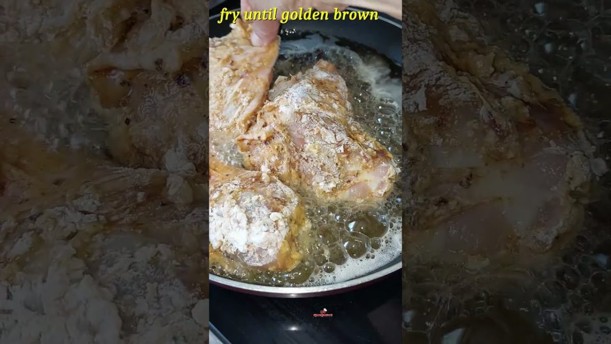 Super Easy Fried Chicken Pulled Out to the bone #chicken #cooking #food