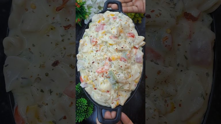 #wheatflourpasta #white sauce pasta #homemadeattapasta #pastarecipes