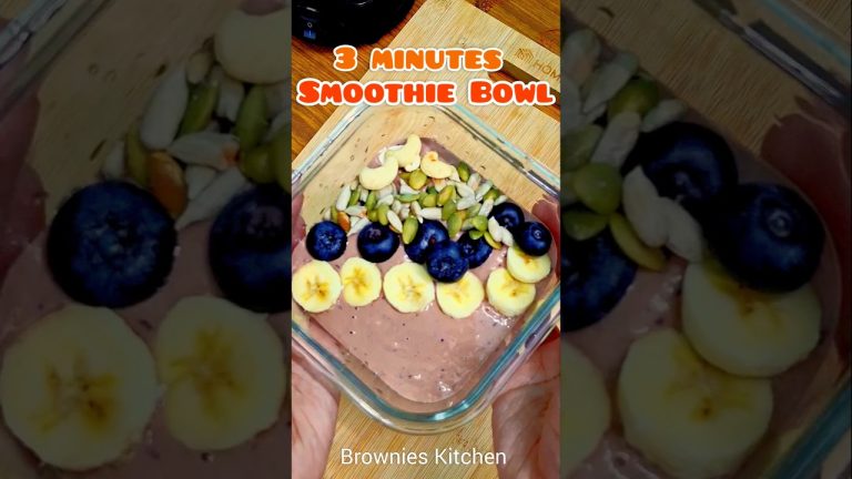 Easy and Healthy Chocolate smoothie lunchbox recipe. #recipe #shorts #viral
