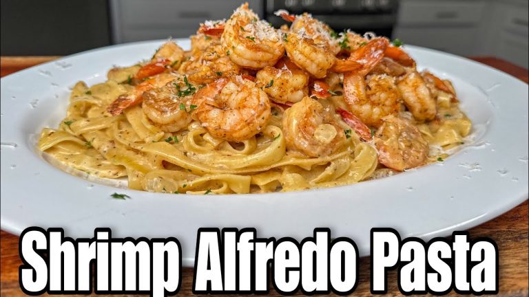 How To Make Creamy Shrimp Alfredo Pasta | Better Than Olive Garden | 30 Minutes Meal