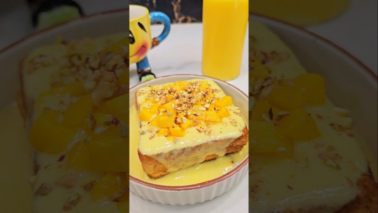 Mango Milk Toast 🍞 #viralvideo #shorts #youtubeshorts #trending #mango #bread