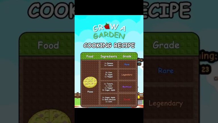 Cooking recipes Grow A Garden