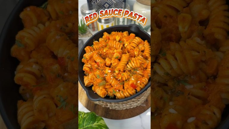 Cafe style Red Sauce Pasta – Juicy Saucey Pasta #redsauce #redsaucepasta  #pasta #spicy #desipasta
