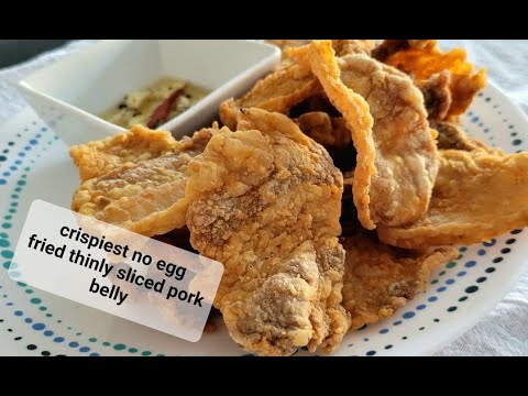 Crispy thin slices pork belly#shorts