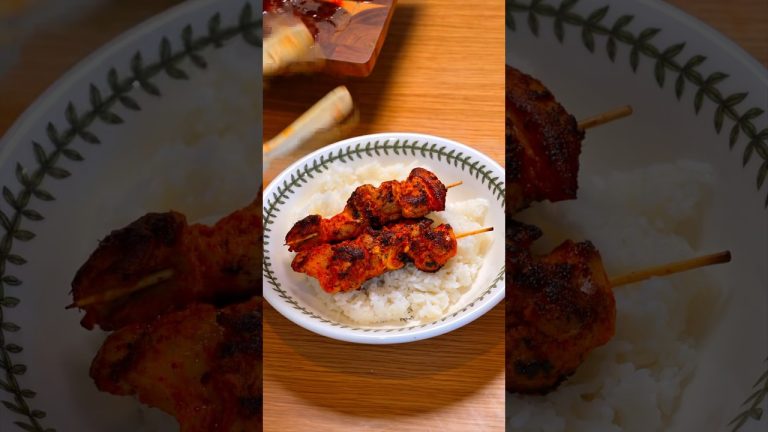 Grilled Chicken Satay with peanut sauce  치킨사테 동남아치킨꼬치 #cooking #asianfood #shorts #요리 #recipe pe