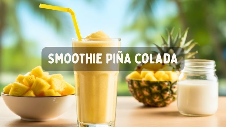 Smoothie ananas + coco 🌴 Simple, Frais et Délicieux !