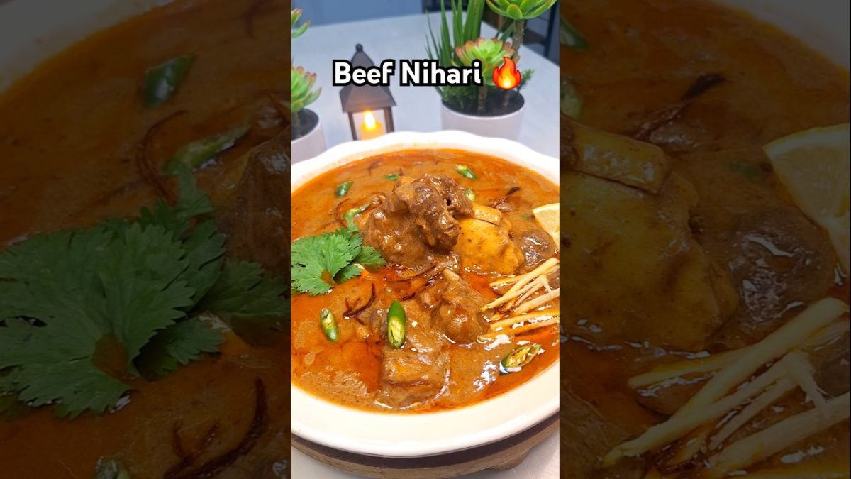 Shan Beef Nihari Recipe 😋🔥 #shorts #beefnihari #asmr #trendingshorts